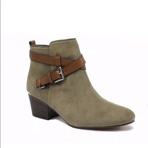 New Coach “Pauline” Slate Leather Booties 5.5